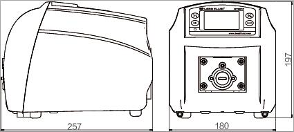 BT301F分配型智能蠕动泵尺寸图